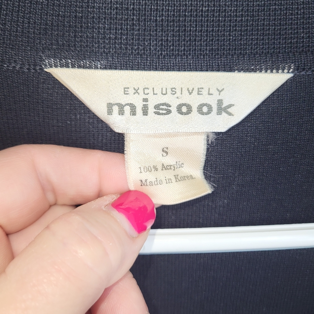 Exclusively Misook Open Front Cardigan - image 5